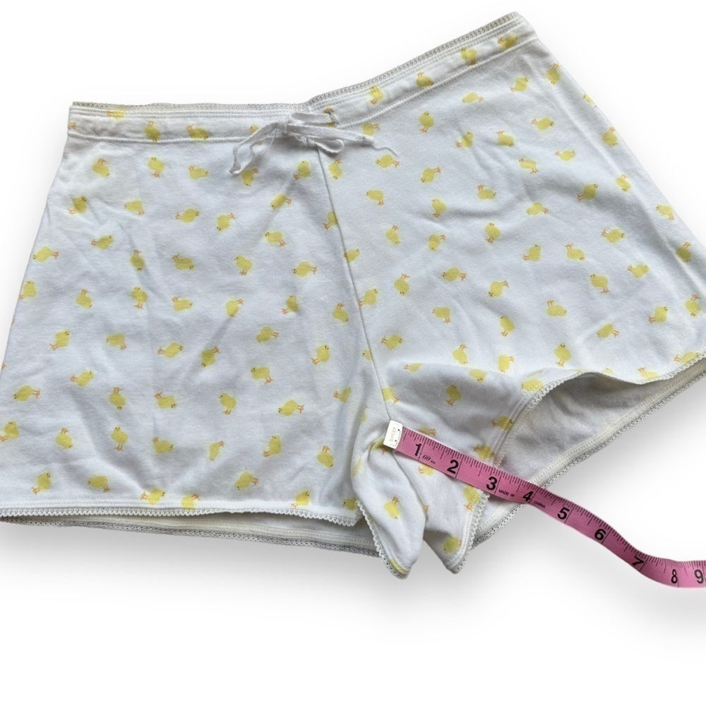 Target White and Yellow Easter Baby Chick Pajama Shorts | Size Medium - Picture 4 of 7
